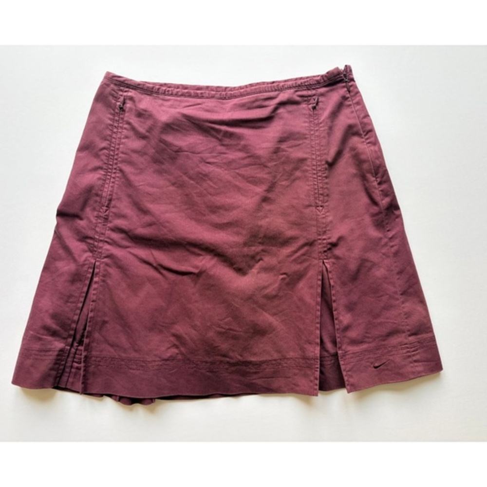 Nike Golf Dri‑FIT Maroon Pleated Skort S Athletic Tennis Pickleball Performance